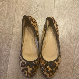 Animal print flats